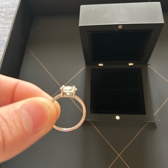 Engagement Women’s Ring size 9 14k White Gold Wedding - Picture 6 of 9